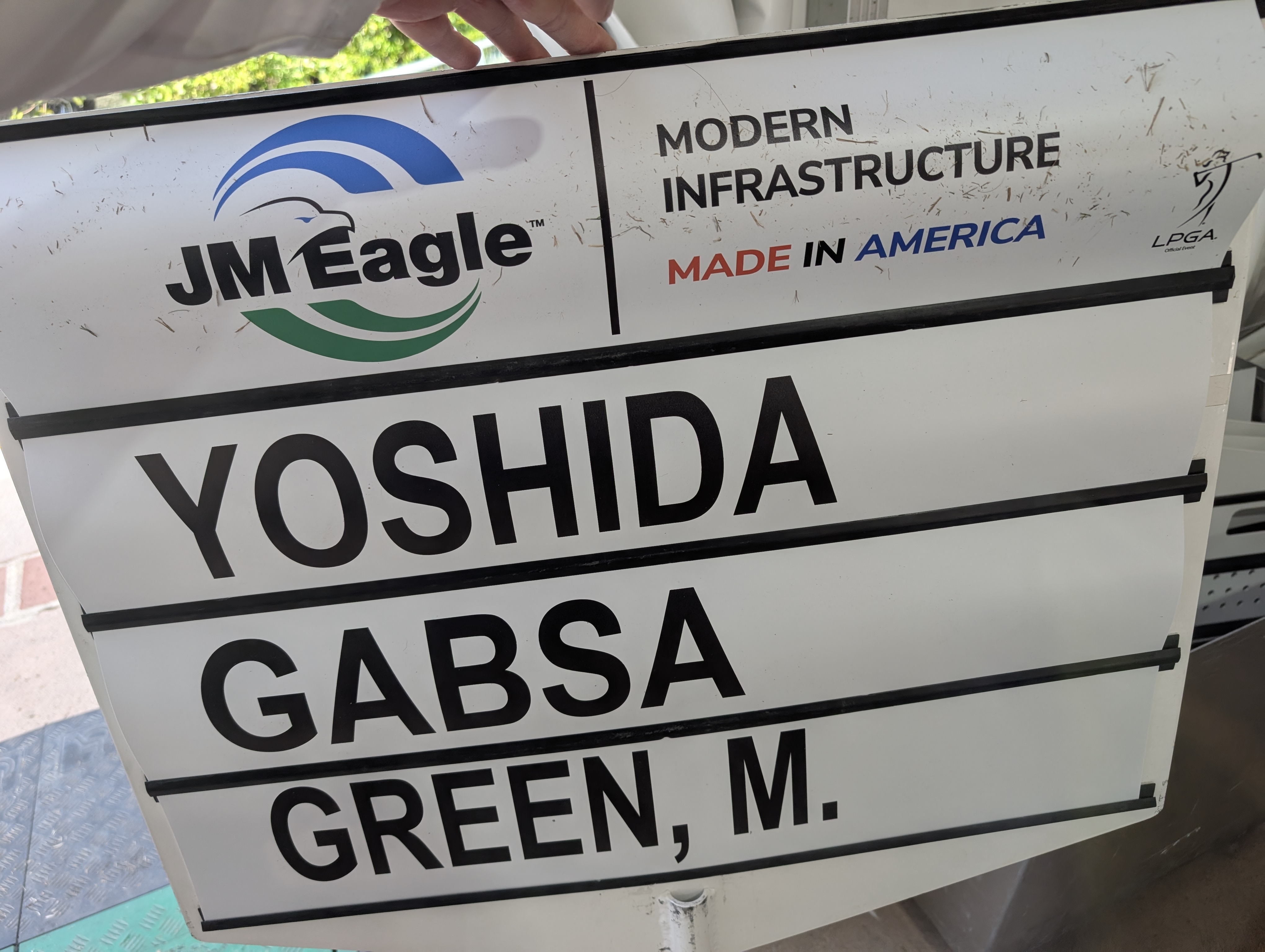 El Caballero Country Club – JM Eagle LA Championship - Volunteer Standard Bearer Aaron G Beebe