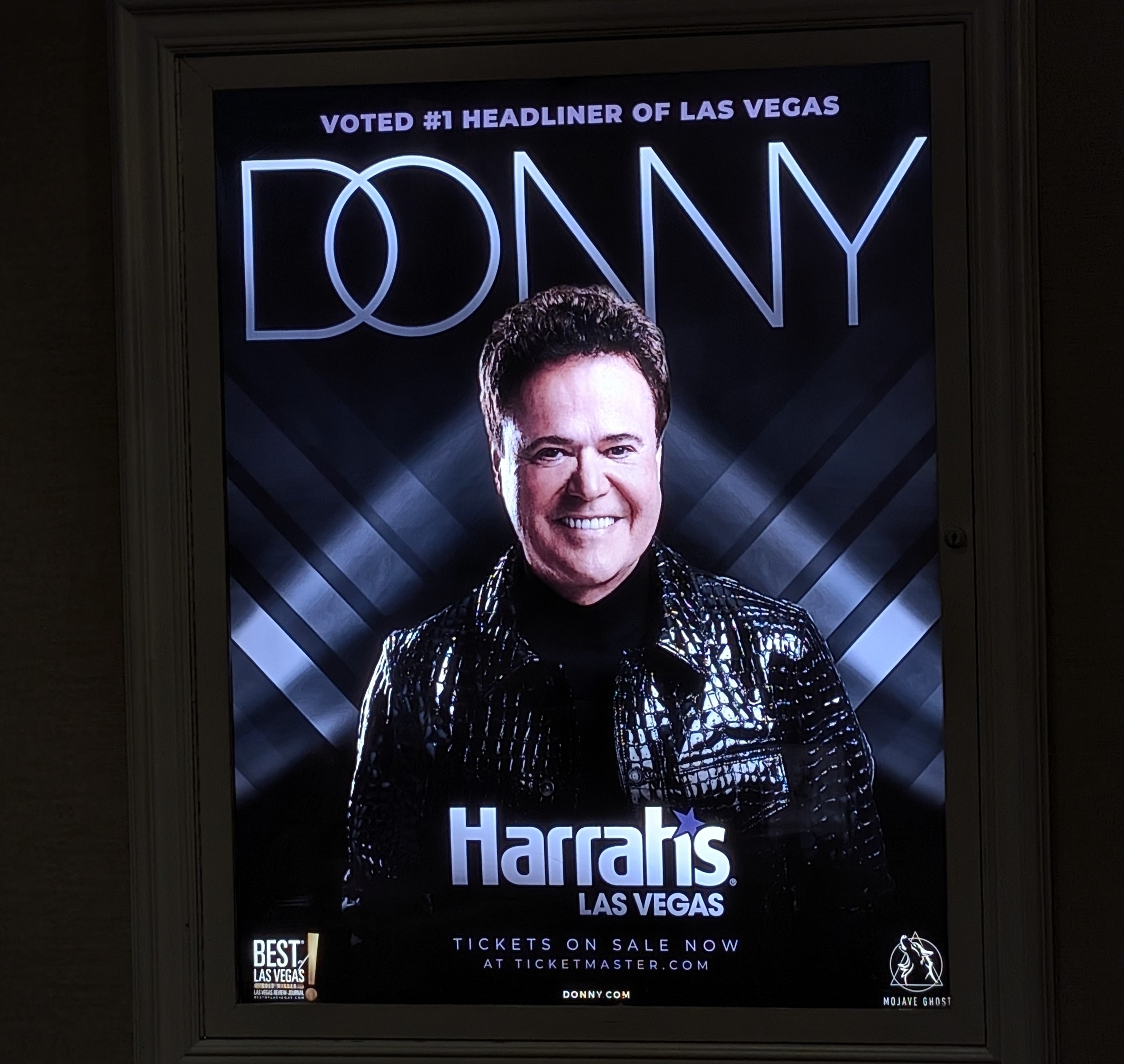 A Night with Donny Osmond at Harrah’s Las Vegas