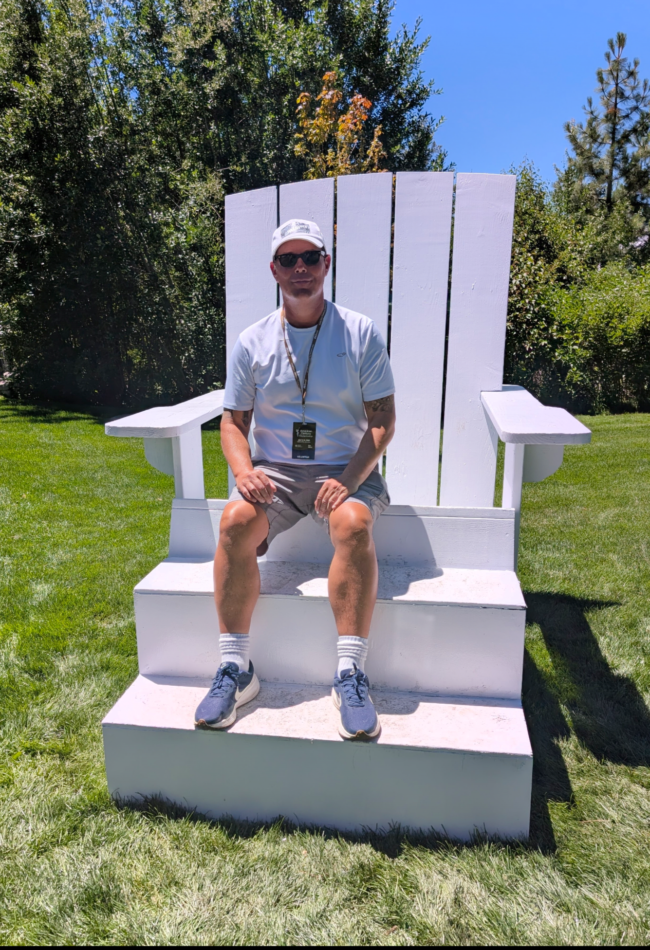 Aaron G Beebe the Owner of Gonna Happen Voluteer and Covering the Golf at the American Century Classic Lake Tahoe 2026