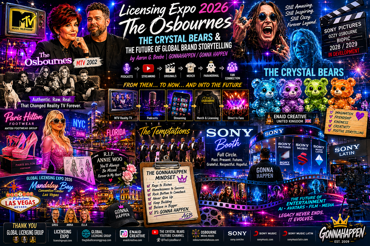 Licensing Expo 2026: The Osbournes, The Crystal Bears & The Future of Global Brand Storytelling By Aaron G. Beebe | GONNAHAPPEN / GONNA HAPPEN
